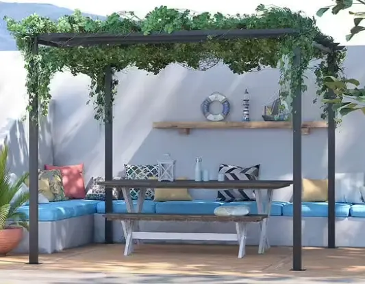 Pergola autoportante Landerneau jardin